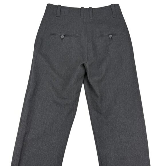 VINCE Wool Blend Crop Trouser Pant Sz 0 Gray - Picture 6 of 6